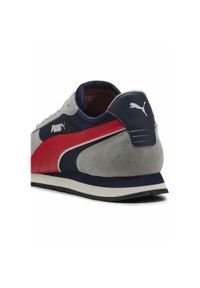 Puma - Sneakersy unisex ST MILER PUMA Navy For All Time Red Flat Light Gray Blue. Kolor: czerwony, niebieski, szary, wielokolorowy. Materiał: zamsz. Szerokość cholewki: normalna. Sport: turystyka piesza #1