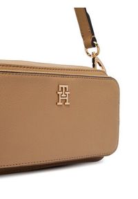 TOMMY HILFIGER - Tommy Hilfiger Torebka Th Daily Camera Bag AW0AW18377 Brązowy. Kolor: brązowy. Materiał: skórzane #3