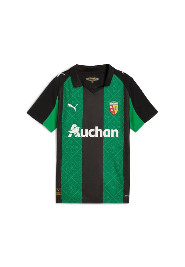 Puma - Zewnętrzny strój dziecięcy RC Lens 2025/26. Kolor: czarny. Sport: piłka nożna