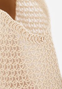 Renee - Jasnobeżowe Eleganckie Ażurowe Sandały Vices na Szpilce Nelithin. Okazja: na spotkanie biznesowe. Kolor: beżowy. Wzór: ażurowy. Obcas: na szpilce. Styl: elegancki #3