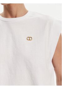 TwinSet - TWINSET T-Shirt 251TT2043 Biały Regular Fit. Kolor: biały. Materiał: bawełna #3