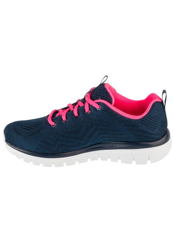 skechers - Buty sportowe Sneakersy damskie, Graceful - Get Connected. Kolor: niebieski. Model: Skechers Sport. Sport: turystyka piesza