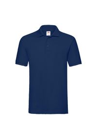 FRUIT OF THE LOOM - Koszulka Polo Premium Unisex Dla Dorosłych. Typ kołnierza: polo. Kolor: niebieski