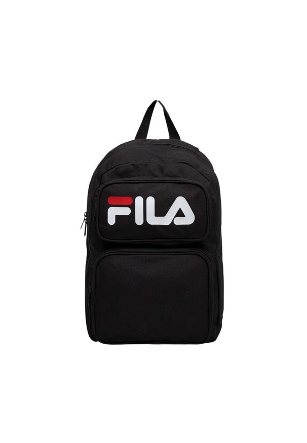 Plecak z podwójną kieszenią Fila Fenyi. Kolor: czarny, wielokolorowy, biały. Styl: casual, elegancki
