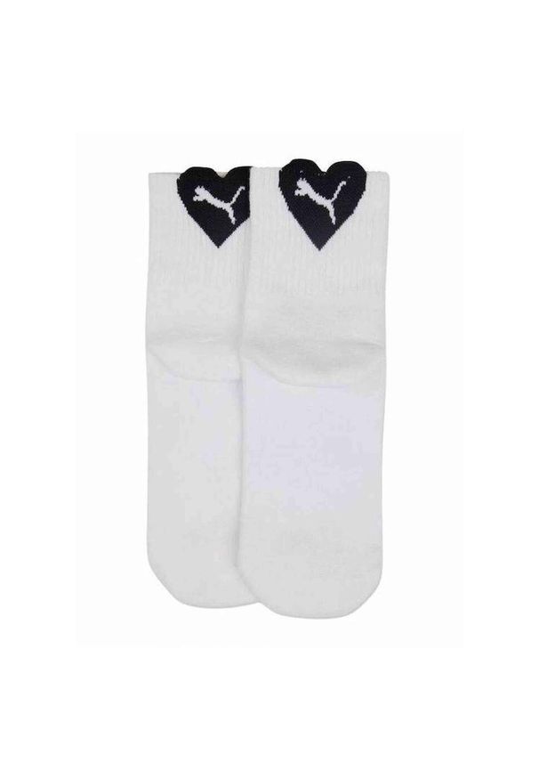Puma Skarpety Heart Logo Crew 2-Pack 93855501. Kolor: biały