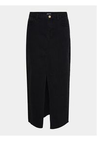 Pieces Spódnica jeansowa Jessie 17150234 Czarny Regular Fit. Kolor: czarny. Materiał: bawełna #6