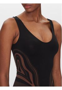 Wolford Body Thermal 77118 Czarny Slim Fit. Kolor: czarny. Materiał: syntetyk