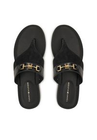 TOMMY HILFIGER - Tommy Hilfiger Japonki FW0FW08506 Czarny. Kolor: czarny. Materiał: skóra #1