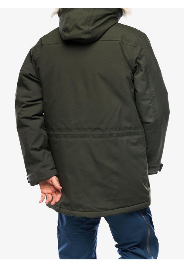 Fjällräven - Kurtka ocieplana męska Fjallraven Nuuk Parka. Kolor: zielony. Sport: turystyka piesza