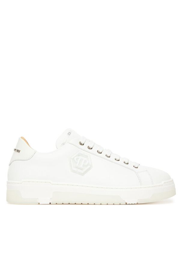 Philipp Plein - PHILIPP PLEIN Sneakersy PAES USC0722 PLE005N01 Biały. Kolor: biały. Materiał: skóra