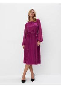 Mohito - Fuksjowa sukienka midi - Fioletowy. Kolor: fioletowy. Długość: midi #2