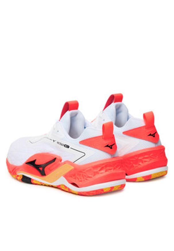 Mizuno Buty halowe Wave Stealth Neo 2 X1GA2400 Pomarańczowy. Kolor: pomarańczowy. Materiał: skóra. Model: Mizuno Wave