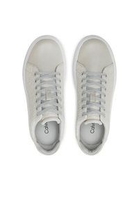 Calvin Klein Sneakersy Cupsole Lace Up Saff Mono HW0HW02103 Beżowy. Kolor: beżowy. Materiał: skóra #2