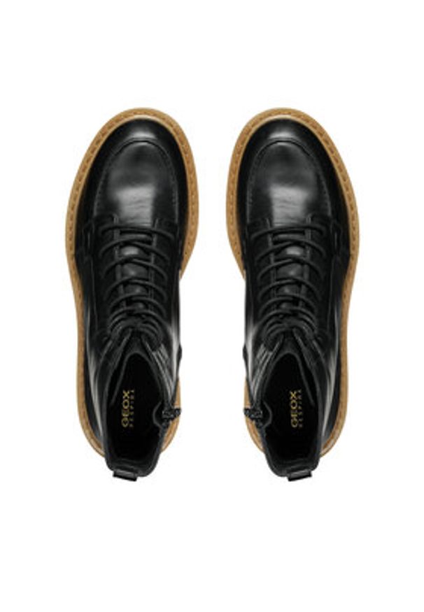 Geox Botki D Elidea D36VEB 00043 C9997 Czarny. Kolor: czarny. Materiał: skóra