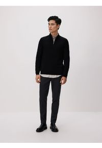 Reserved - Bawełniane spodnie chino slim - ciemnoszary. Kolor: szary. Materiał: bawełna #1