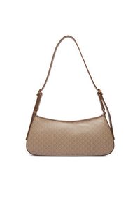 Calvin Klein Torebka Emblem Aop Small Shoulder Bag LV04F3324G Beżowy. Kolor: beżowy. Materiał: skórzane #4