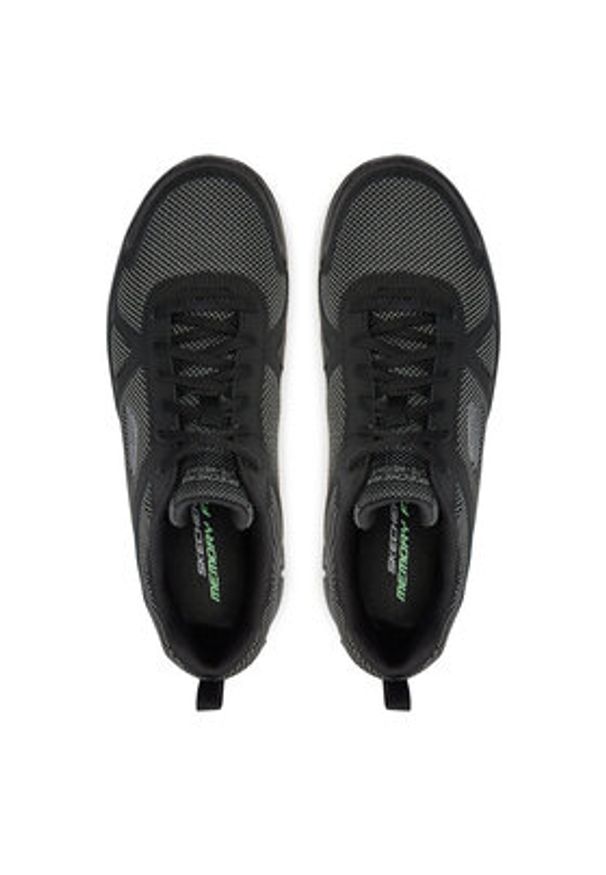 skechers - Skechers Sneakersy Bucolo 52630/BBK Czarny. Kolor: czarny. Materiał: materiał