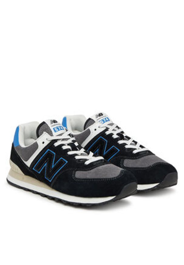 New Balance Sneakersy U574QRB Czarny. Kolor: czarny. Materiał: zamsz, skóra. Model: New Balance 574