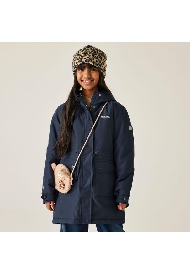 Regatta - Kurtka dziecięca przejściowa ocieplana Junior Valenta. Kolor: niebieski. Materiał: puch, materiał. Styl: sportowy