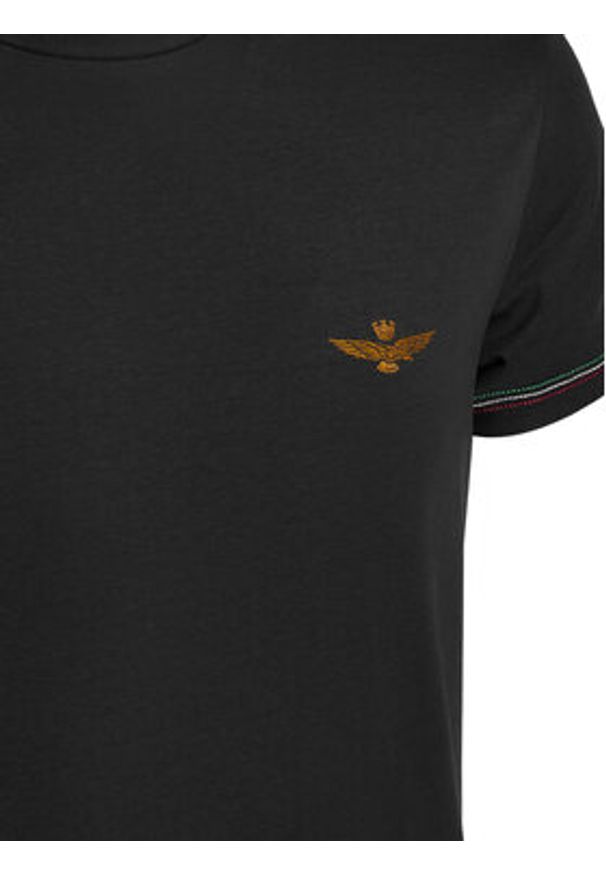 Aeronautica Militare Komplet t-shirtów AM1UTI003B Czarny Slim Fit. Kolor: czarny. Materiał: bawełna