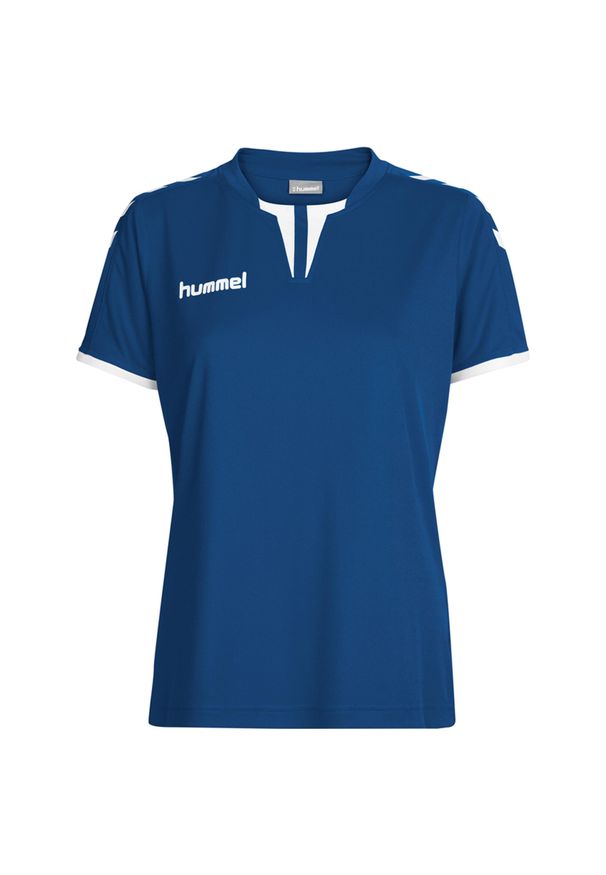 Koszulka sportowa z krótkim rękawem damska Hummel Core Womens SS Jersey. Kolor: niebieski. Materiał: jersey. Długość rękawa: krótki rękaw. Długość: krótkie