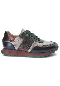 Szare Sneakersy Hispanitas Półbuty Sportowe Premium. Okazja: na spacer, na co dzień. Kolor: szary. Materiał: skóra. Styl: sportowy #6