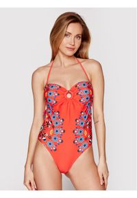 Desigual Strój kąpielowy Waikiki 21SWMK30 Czerwony. Kolor: czerwony. Materiał: syntetyk