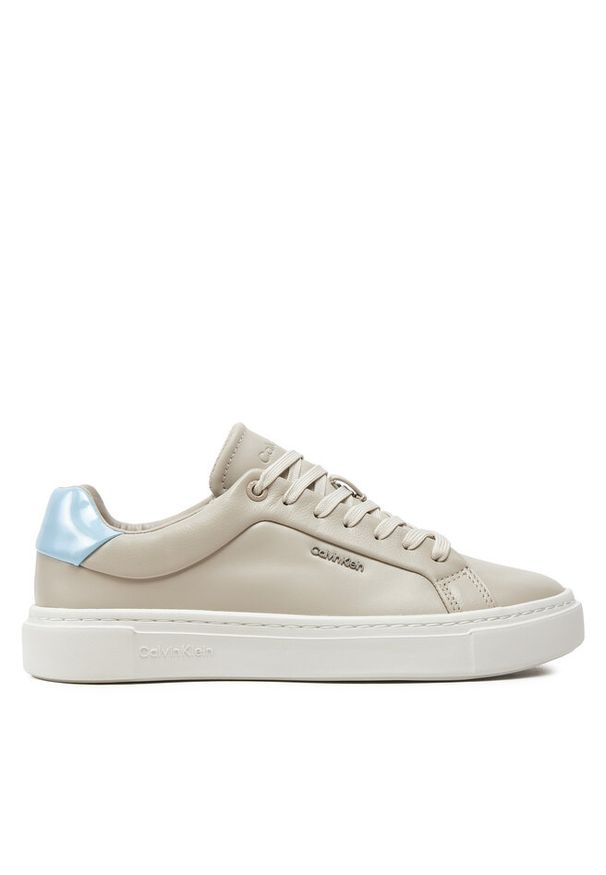 Sneakersy Calvin Klein. Kolor: beżowy