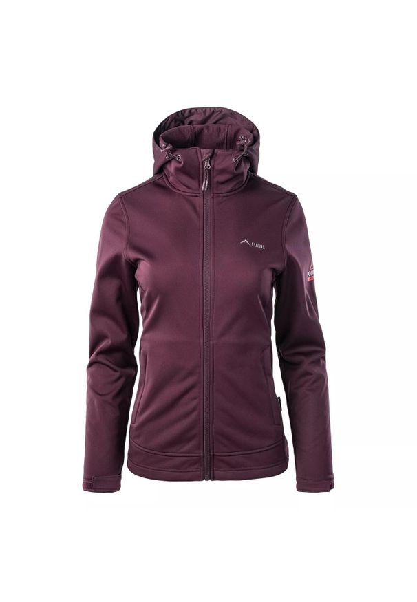 Elbrus - Kurtka Damska Ifaro Soft Shell. Kolor: fioletowy. Materiał: softshell. Sport: turystyka piesza