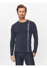 Longsleeve Emporio Armani Underwear. Kolor: niebieski. Długość rękawa: długi rękaw