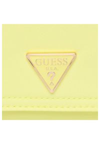 Guess - GUESS Żółta torebka z małym portfelikiem eco gemma. Kolor: żółty