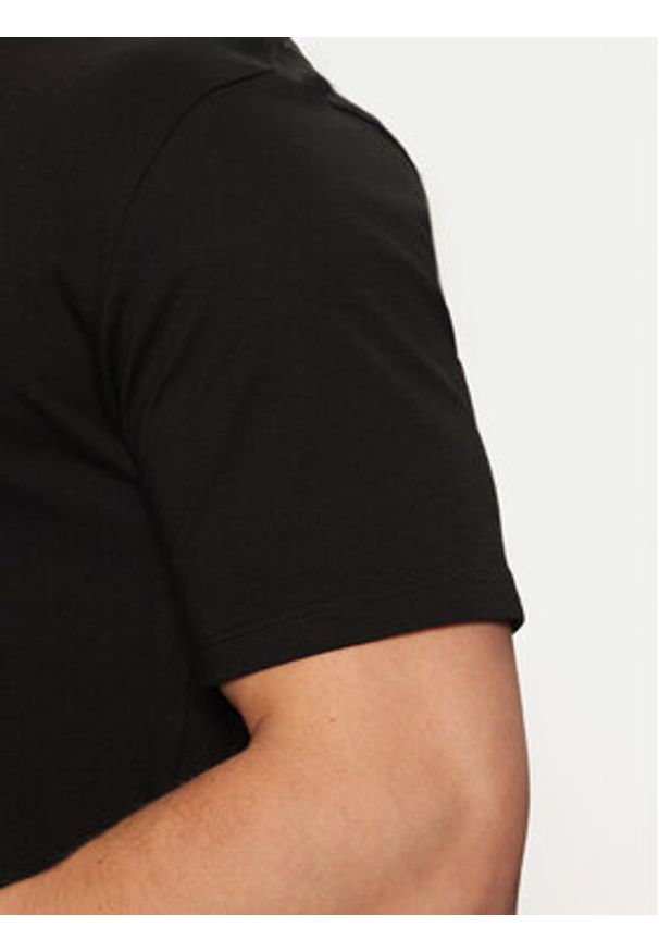Lindbergh T-Shirt 30-400200 Czarny Relaxed Fit. Kolor: czarny. Materiał: bawełna