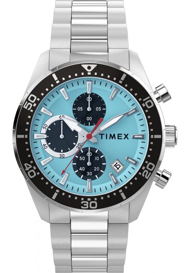 Zegarek Timex Zegarek męski Timex TW2Y62200 srebrny. Kolor: srebrny