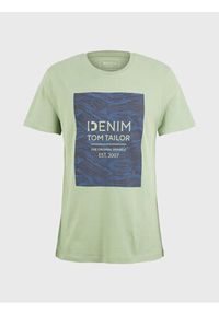 Tom Tailor Denim T-Shirt 1033036 Zielony Regular Fit. Kolor: zielony. Materiał: bawełna #4