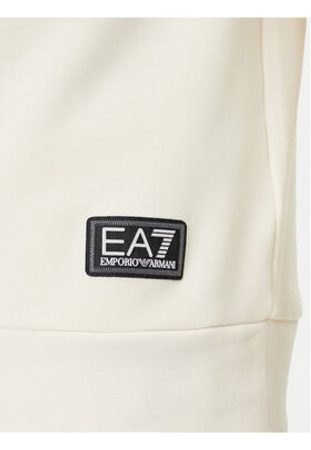EA7 Emporio Armani Bluza 7M000971 AF10377 U1105 Beżowy Regular Fit. Kolor: beżowy. Materiał: bawełna