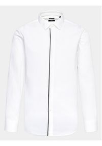 BOSS - Boss Koszula 50484505 Biały Slim Fit. Kolor: biały. Materiał: bawełna #4