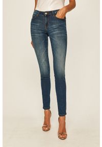Guess Jeans - Jeansy Curve X. Kolor: niebieski. Materiał: bawełna, materiał, denim, elastan, poliester #1
