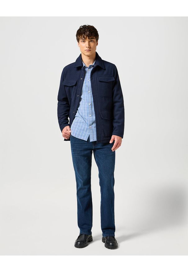 Wrangler - WRANGLER MĘSKIE SPODNIE JEANSOWE HORIZON DZWONY ONYX WASH 112356834 W110008838