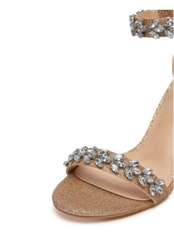 DeeZee Sandały HH2608-3 Złoty. Kolor: złoty. Materiał: materiał