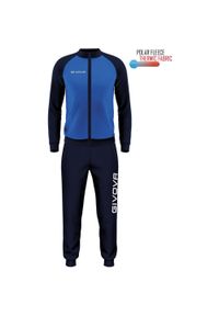 Komplet sportowy Givova Cuba Royal-Blue S. Kolor: niebieski. Materiał: poliester, dresówka. Sport: piłka nożna