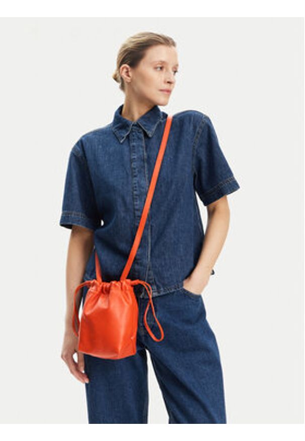 BALAGAN - Balagan Torebka Dima S Pomarańczowy. Kolor: pomarańczowy. Materiał: skórzane