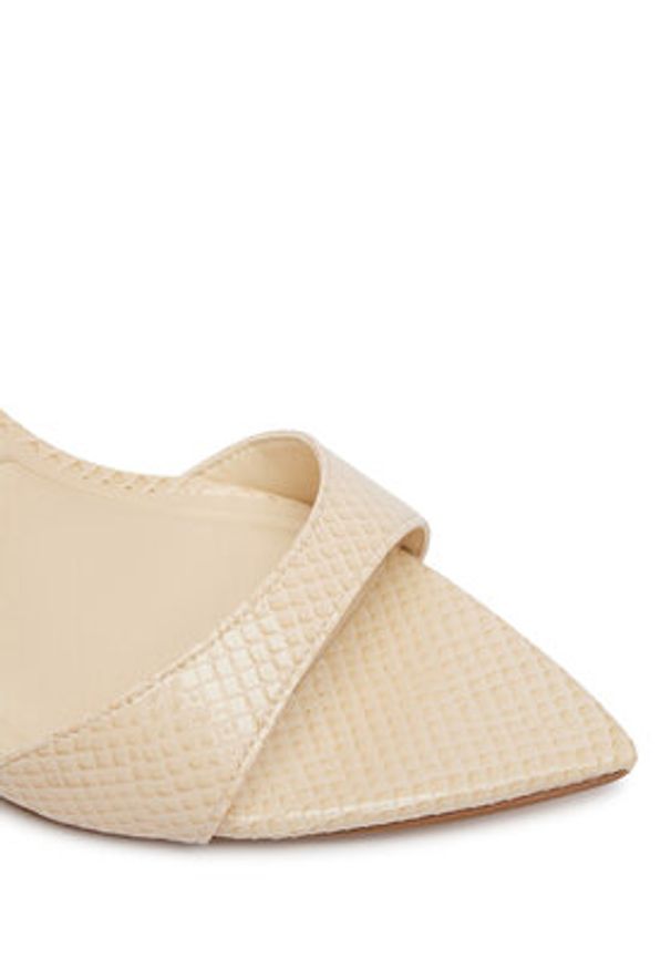 Aldo Sandały Leandra 14298903 Kremowy. Kolor: kremowy. Materiał: skóra