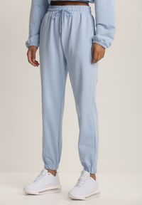 Renee - Niebieskie Spodnie Doriashell. Kolor: niebieski. Materiał: dresówka #3