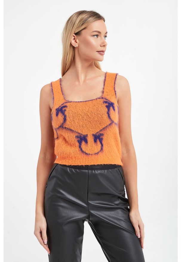 Pinko - Top dzianinowy Laurie PINKO. Materiał: dzianina
