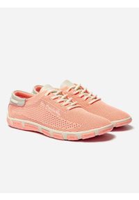 Niskie buty damskie TBS Jazaria. Kolor: różowy, pomarańczowy, wielokolorowy, żółty. Materiał: skóra. Sport: turystyka piesza