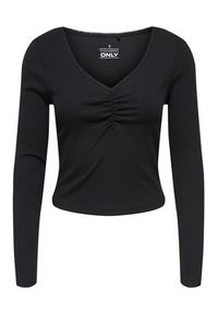 only - ONLY Bluzka Betty 15365756 Czarny Standard Fit. Kolor: czarny. Materiał: bawełna #5