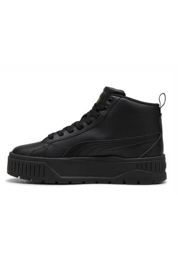 Buty do chodzenia damskie Puma Karmen Ii Mid. Zapięcie: sznurówki. Kolor: wielokolorowy, czarny. Materiał: tkanina, materiał, skóra, syntetyk. Szerokość cholewki: normalna. Sport: turystyka piesza