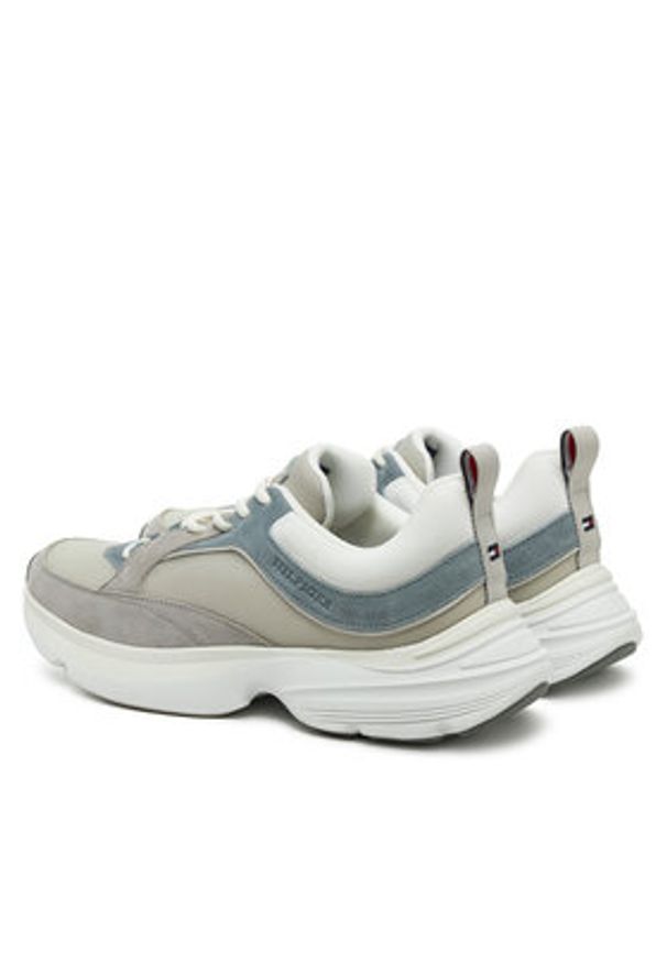 TOMMY HILFIGER - Tommy Hilfiger Sneakersy FM0FM05384 Szary. Kolor: szary. Materiał: materiał