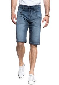 Mustang - SPODENKI MUSTANG Denim Bermuda DENIM BLUE 1007591 5000 683. Materiał: denim #3