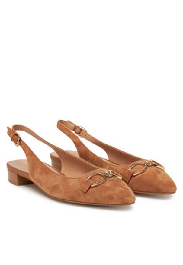 Geox Czółenka Giselda15 D55YUE 00021 C6001 Brązowy. Kolor: brązowy. Materiał: skóra, zamsz